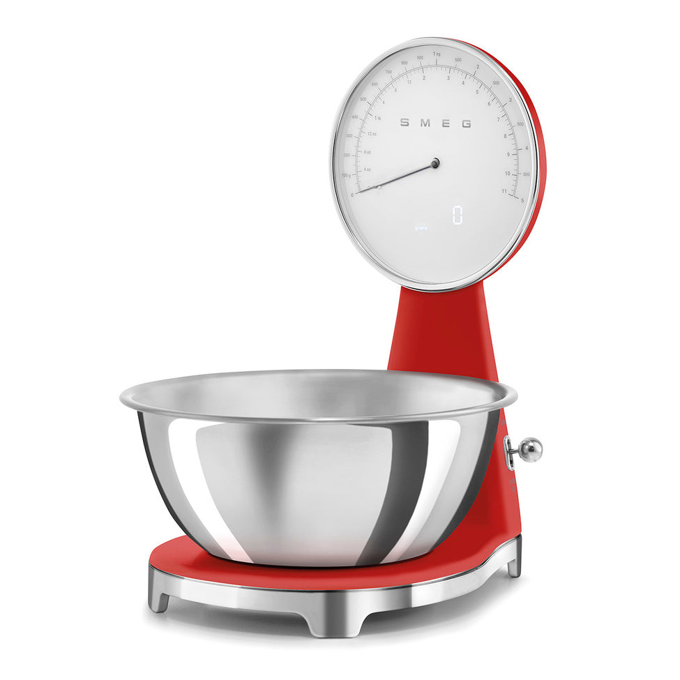 Smeg Digital och analog köksvåg KSF01 - Röd
