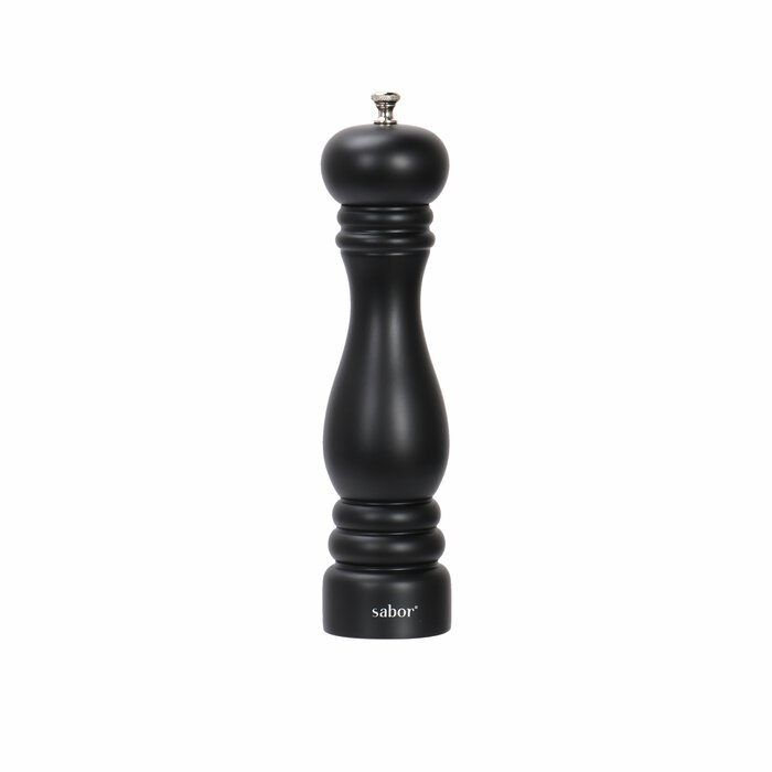 Sabor Pepparkvarn D6,5 H32 cm, Bøk, karbonstål, stål 18/8, svart