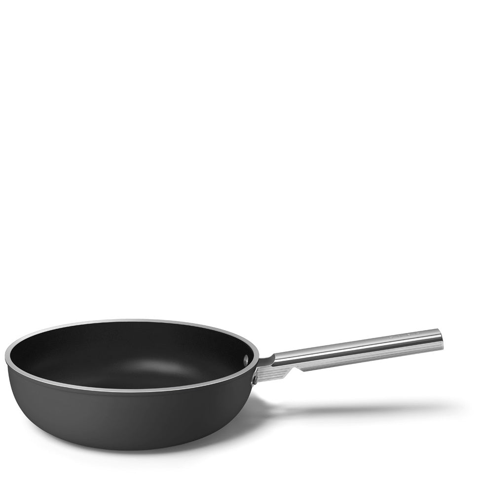 Smeg Keramisk Wok 30 cm Non-Stick - Svart