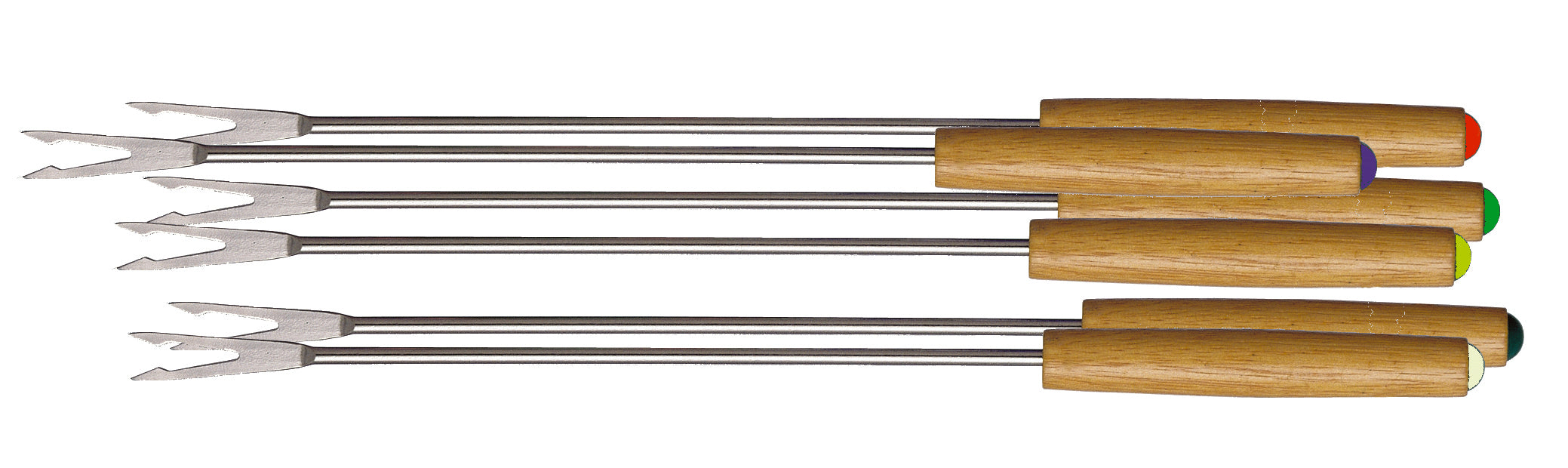 Ronneby Bruk Fondue-gafflar, 6-pack Träskaft 26
