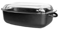 Ronneby Bruk Oval gryta 4,5 L med glaslock Gjutjärn 33x22x10