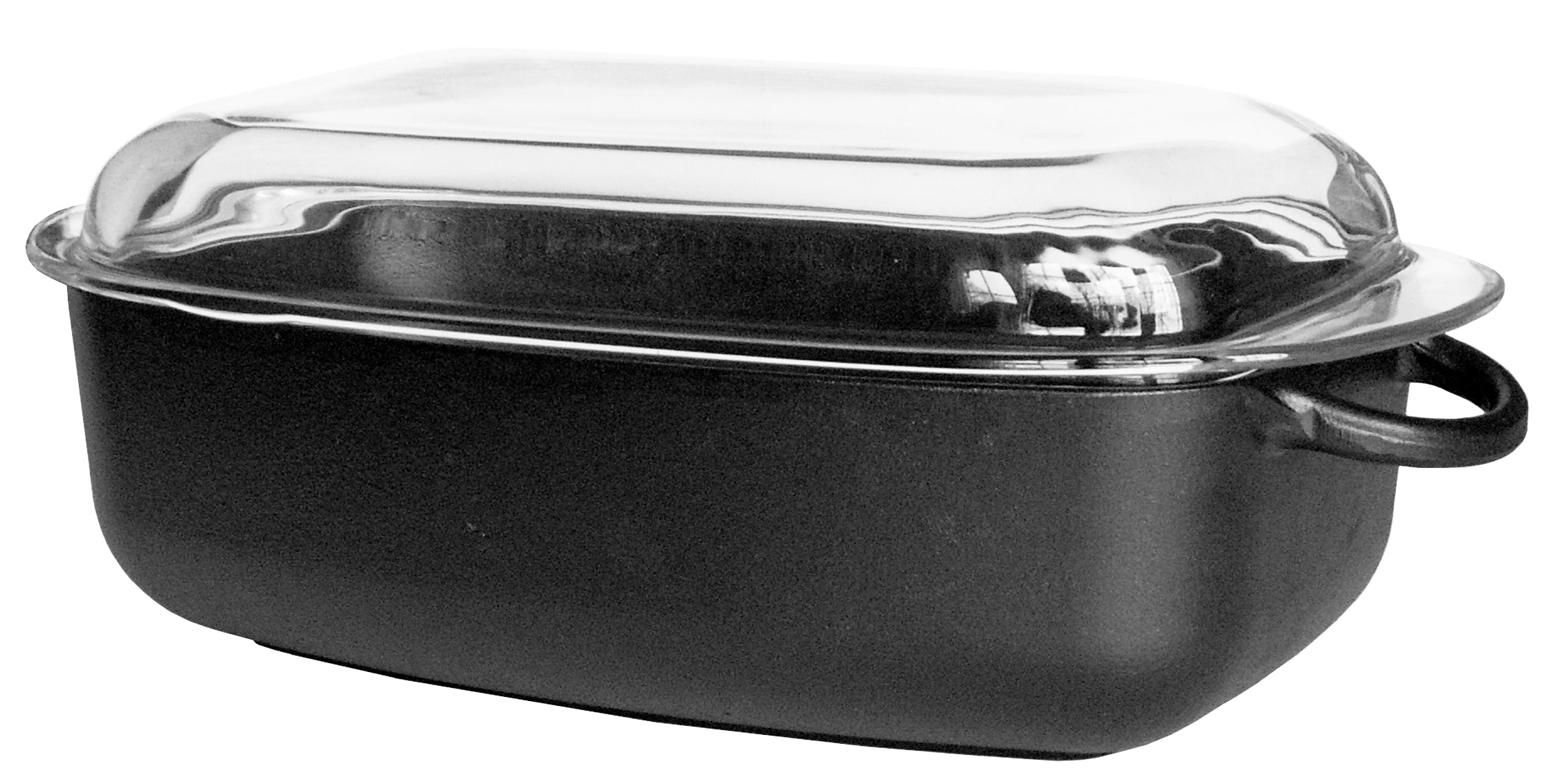 Ronneby Bruk Oval gryta 4,5 L med glaslock Gjutjärn 33x22x10