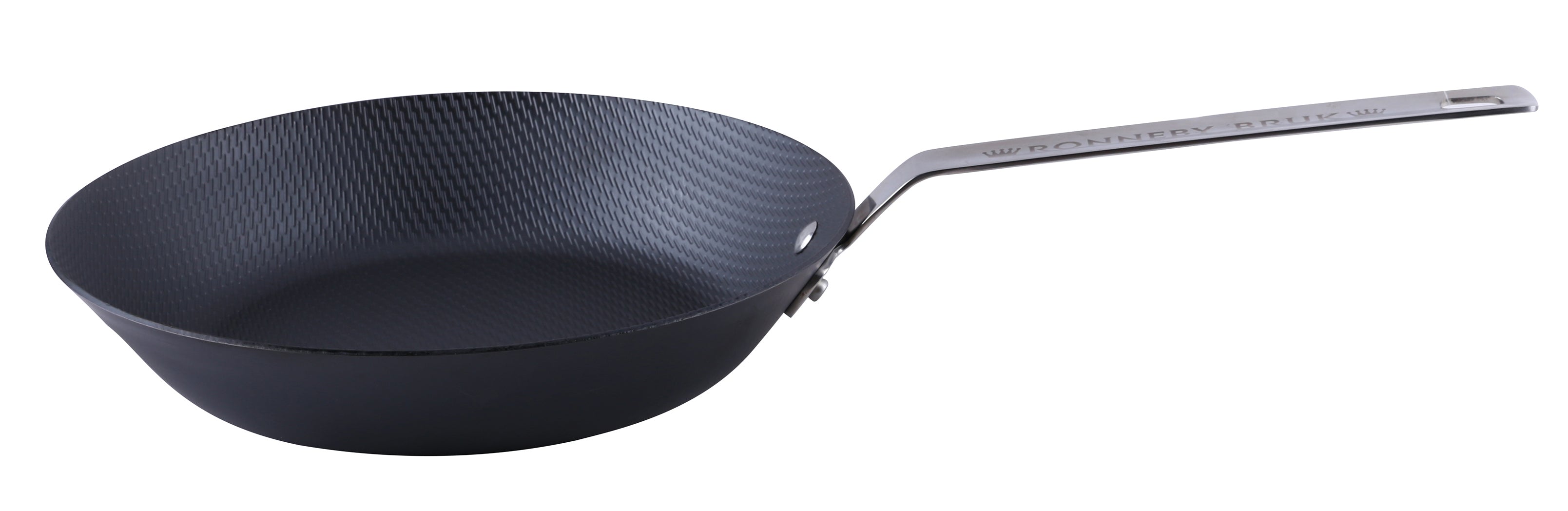 Ronneby Bruk Stekpanna, präglat kolstål Rostfritt Ø 28