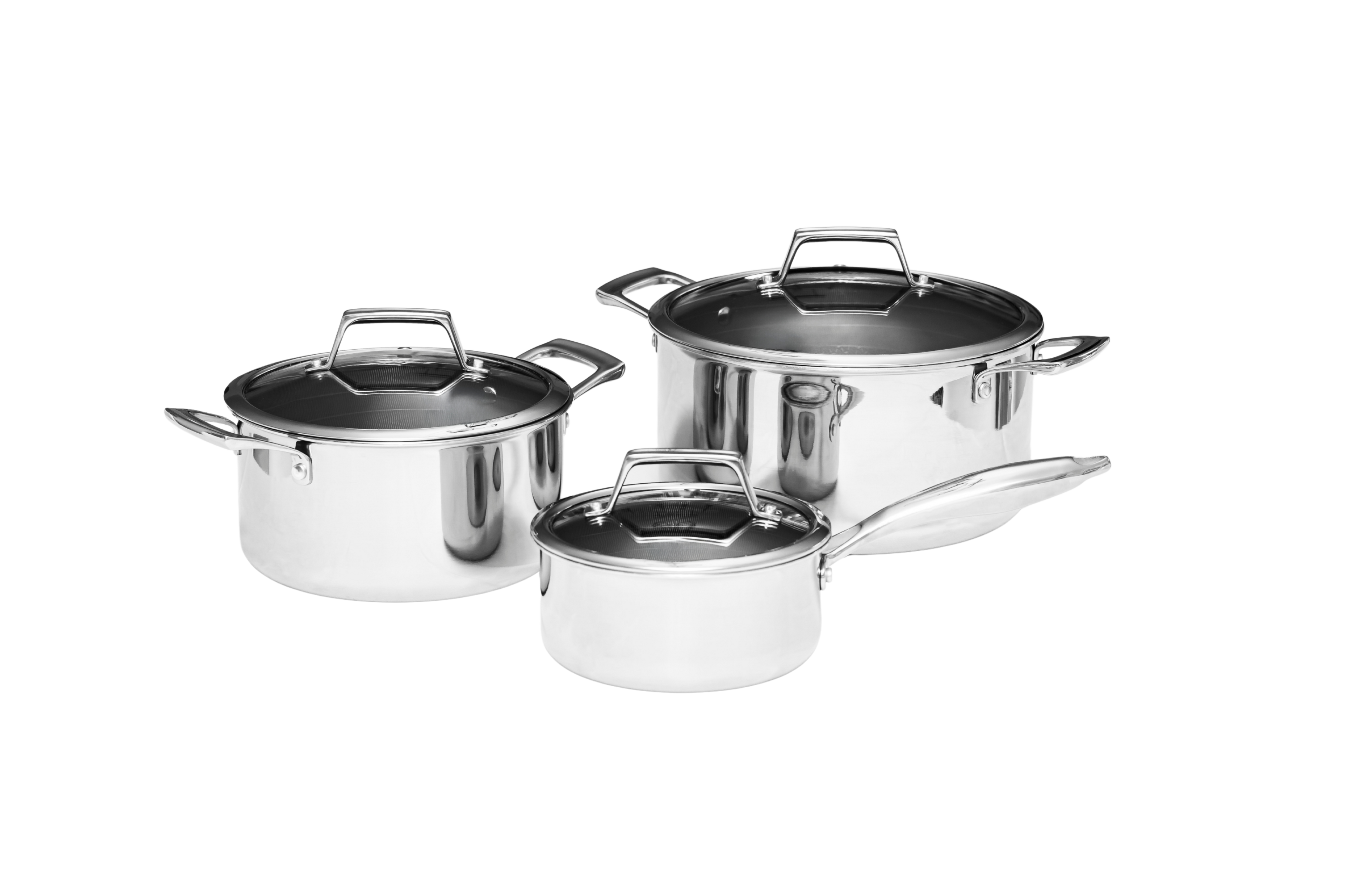 Hâws Santo Kastrull 1,5 L, Gryta 3,4 L & 5,8 L med lock Hybridbeläggning