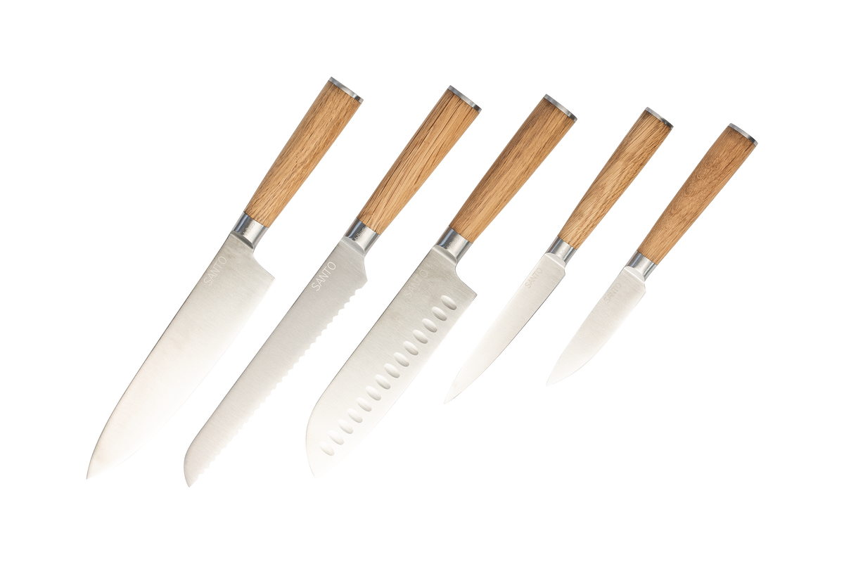 Hâws Santo Kockset 5 delar Ek FSC Runt Handtag