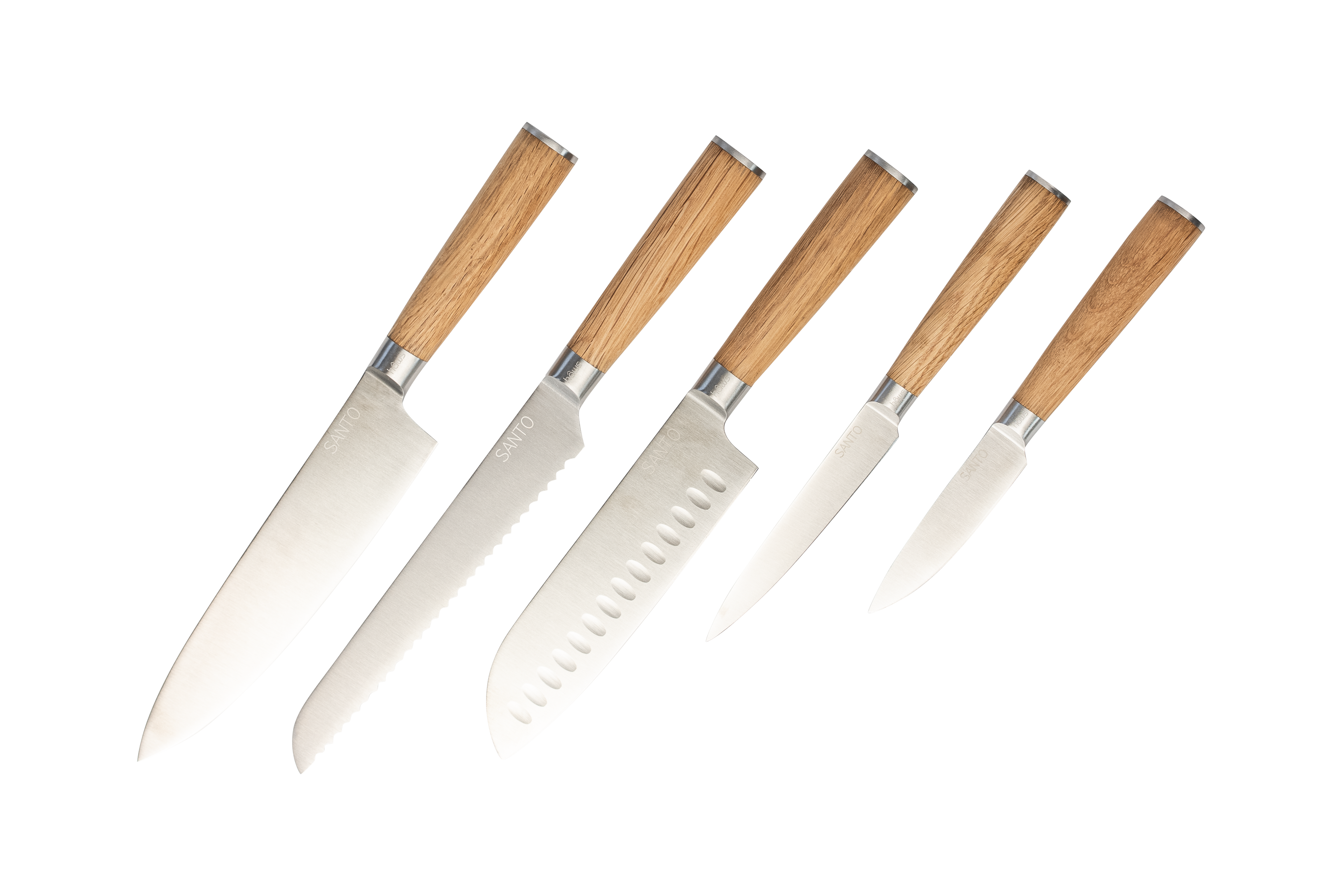 Hâws Santo Kockset 5 delar Ek FSC Runt Handtag