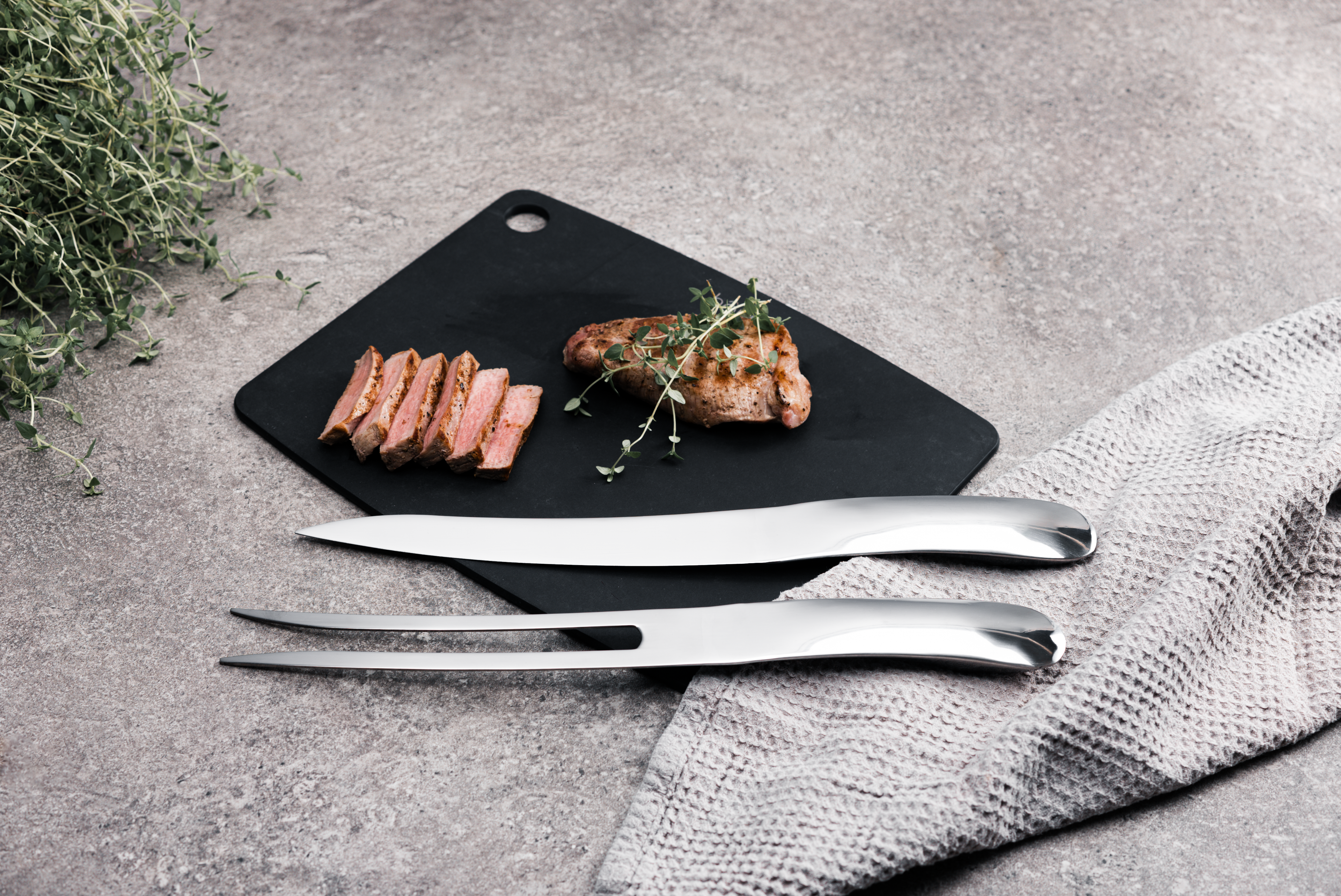 Hâws Santo Tranchérset Kniv & Gaffel Silver – bild 2