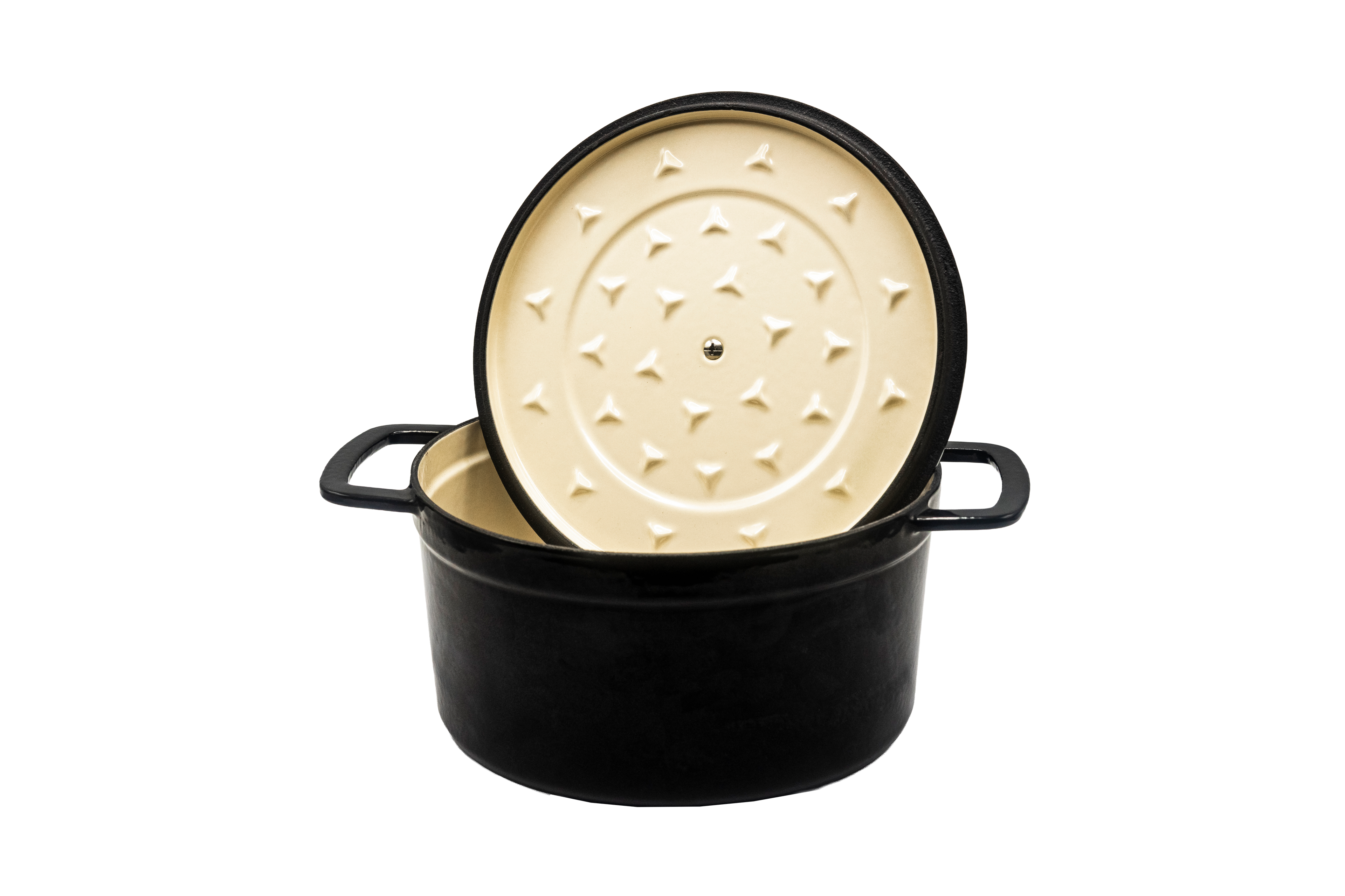 Hâws Santo Dutch Oven 5,7 L blank svart med silverknopp – bild 2