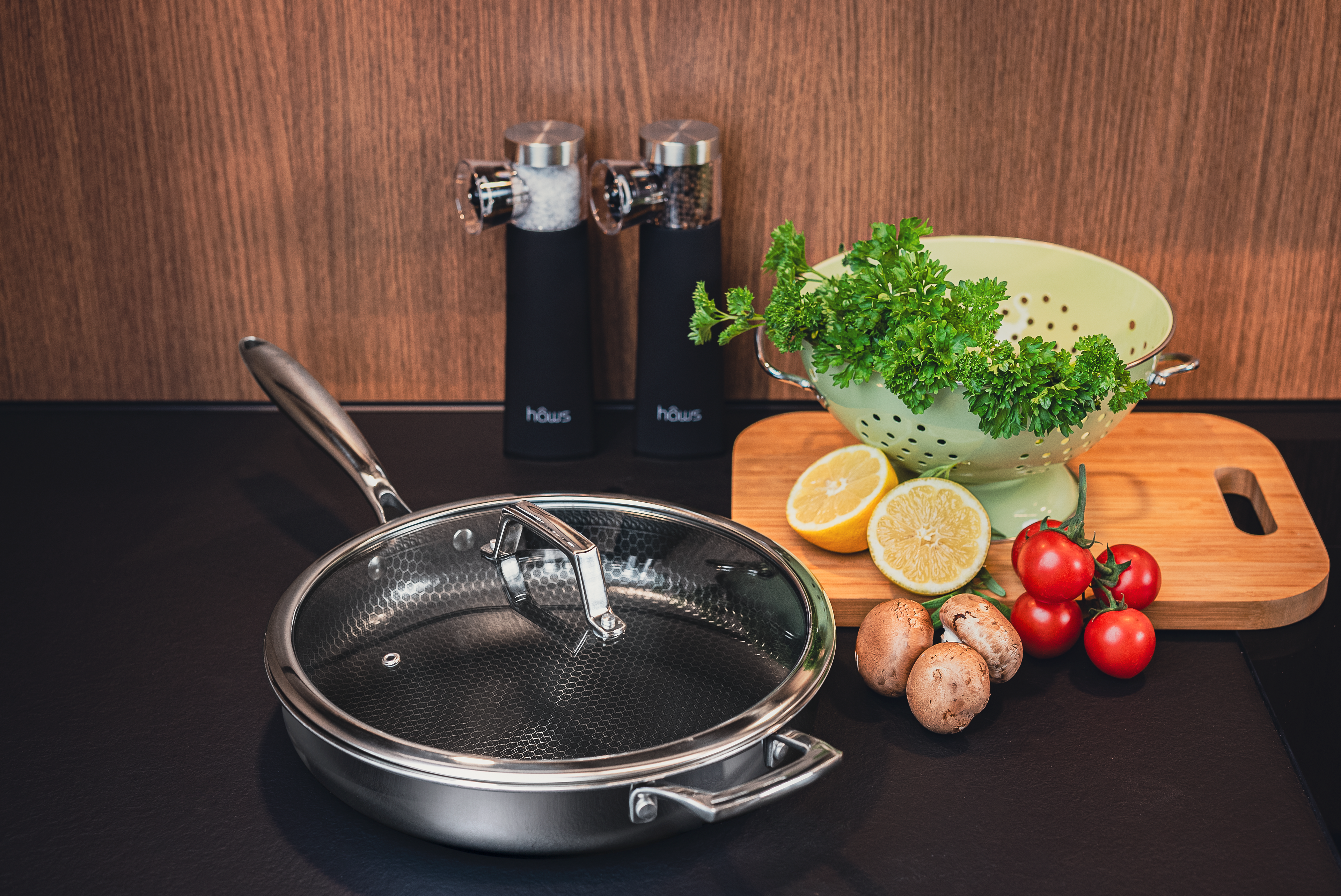Hâws Santo Sauté‑panna 28 cm med lock Hybridbeläggning – bild 3