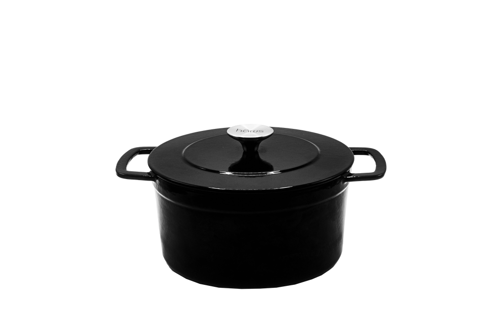 Hâws Santo Dutch Oven 3,6 L blank svart med silverknopp