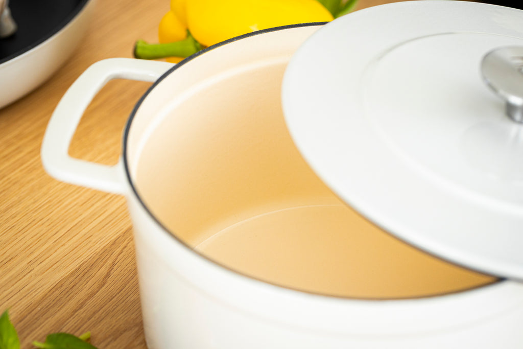 Hâws Santo Dutch Oven 5,7 L sandfärg med silverknopp – bild 6