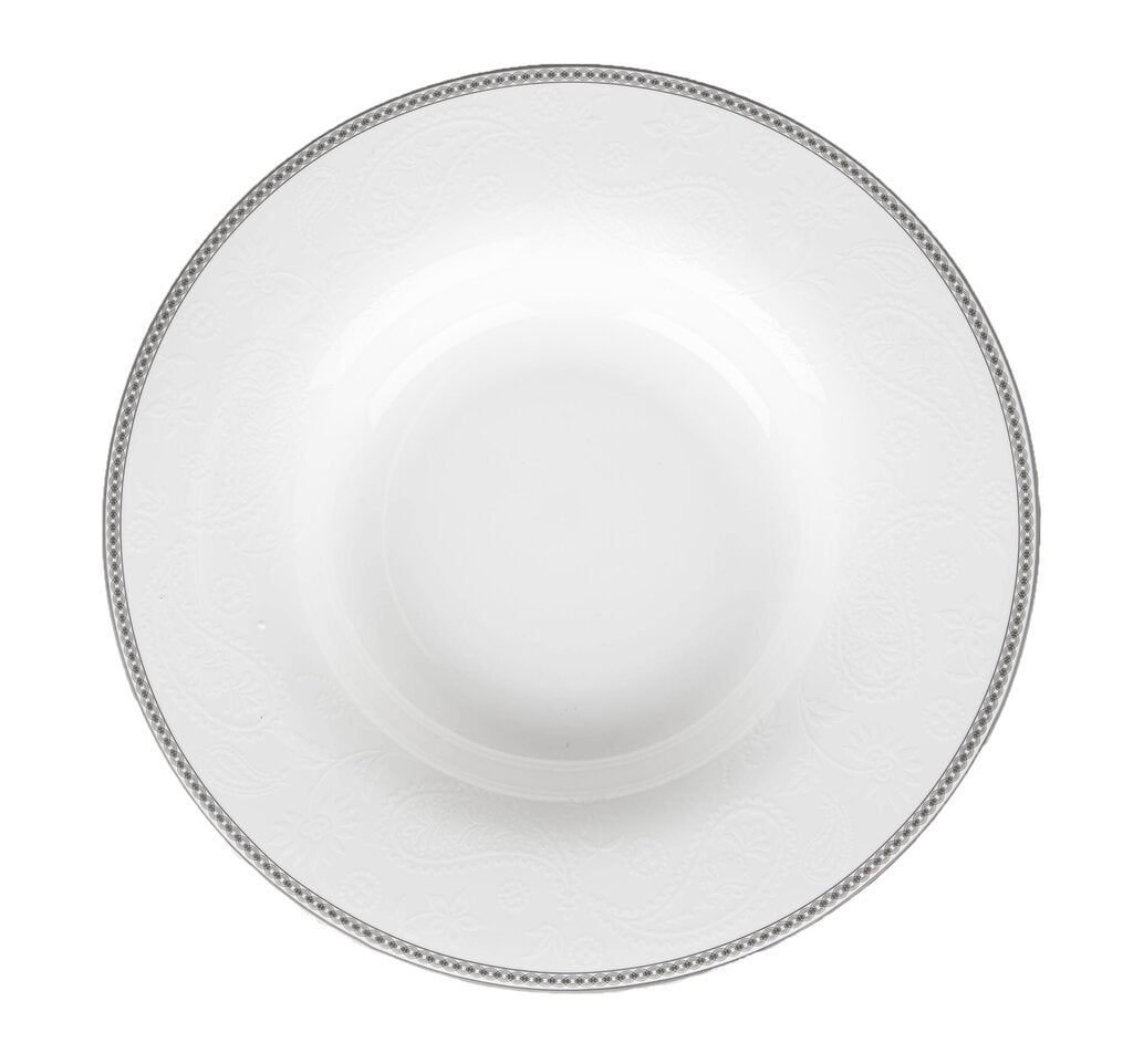 Royal Porcelain Silver paisley Pastatallrik