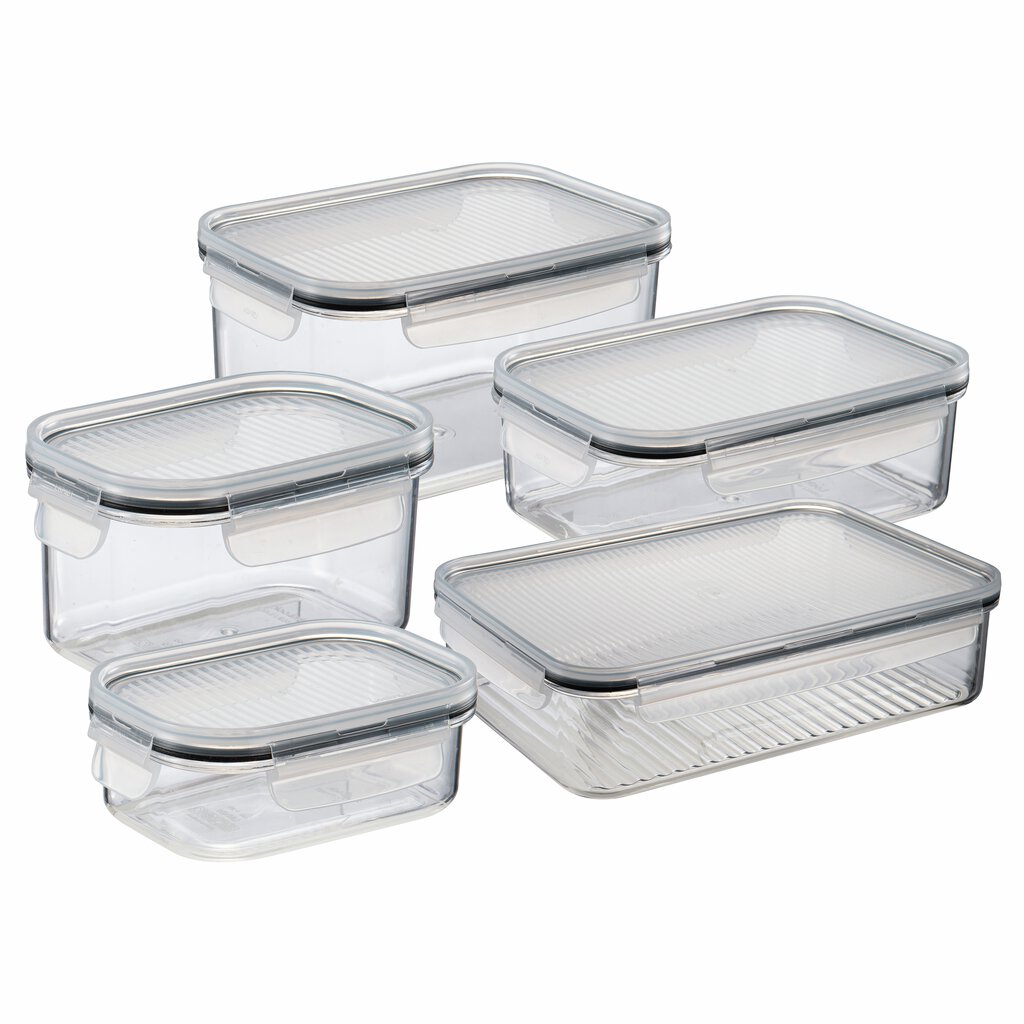 Modern House Locknlock Förvaring 5-pack 0,26/ 0,45/ 0,91/ 1,5/ 2,1 l